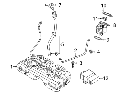 2023 BMW X1 Filler Pipe Diagram for 16118741461