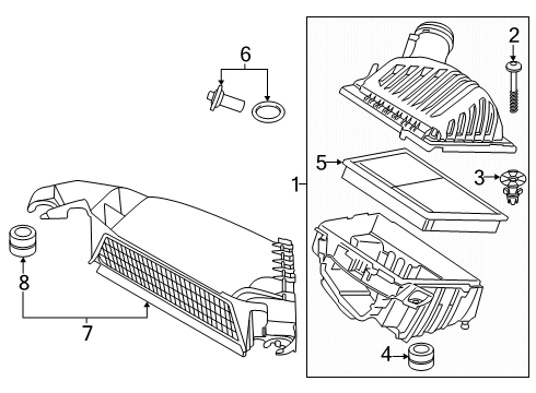 2025 BMW X2 Air Intake Diagram 2