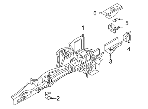 2022 BMW Z4 EXTENSION, SIDE MEMBER, UPPE Diagram for 41007470204