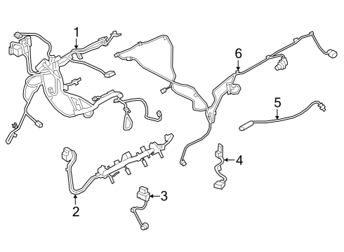 2025 BMW X6 ENGINE WIRING HARN.IGNITION Diagram for 12515A41782