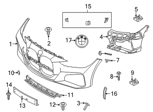 2022 BMW M440i Support Left Diagram for 51118076713