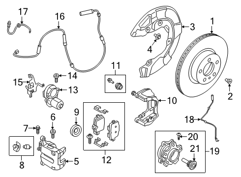 2022 BMW Z4 Brake Disk Diagram for 34208853554