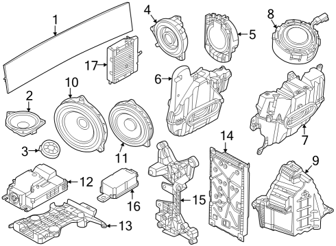 2024 BMW i7 SUBWOOFER Diagram for 65135A2FE50