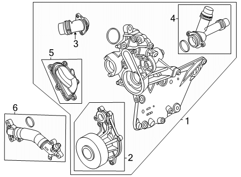 2025 BMW 550e xDrive Water Pump Diagram 2