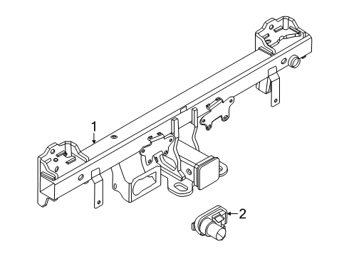2025 BMW X3 Trailer Hitch Components Diagram 2