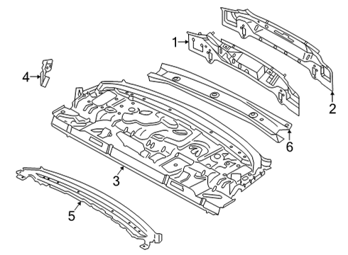 2023 BMW 430i COMPLETE TAIL TRIM Diagram for 41009854317