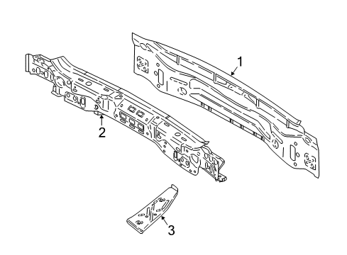 2025 BMW X1 INTERIOR TAIL TRIM Diagram for 41009622286
