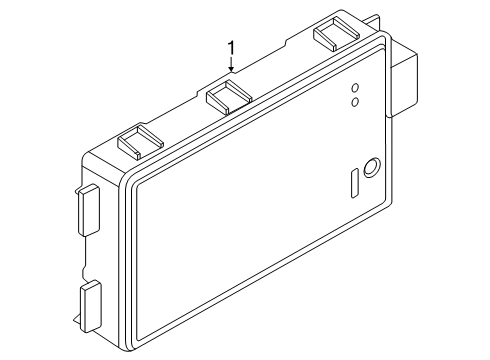 2025 BMW XM Electrical Components - Front Bumper Diagram 2