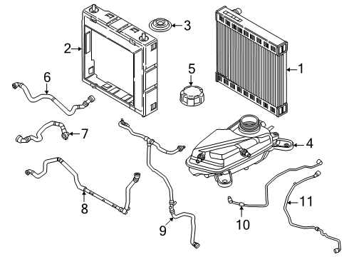2025 BMW M5 VENTING LINE FOR CHARGE AIR Diagram for 17125A054D7