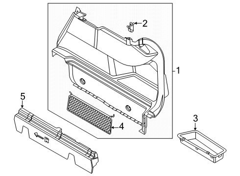 2025 BMW 228 xDrive Gran Coupe Interior Trim - Rear Body Diagram 4