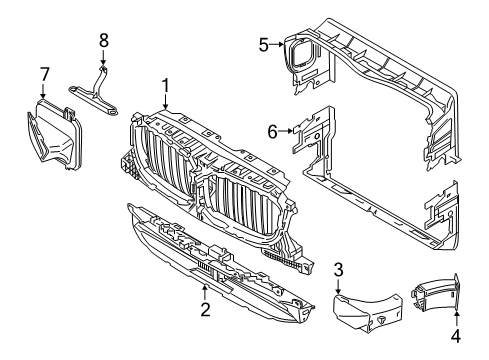 2023 BMW X4 M AIR DUCT, BOTTOM Diagram for 51749850274