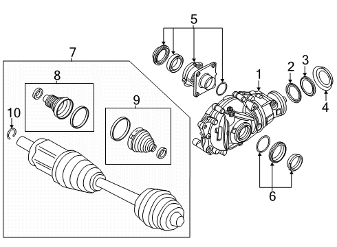 2025 BMW i5 Front Suspension & Components Diagram 3