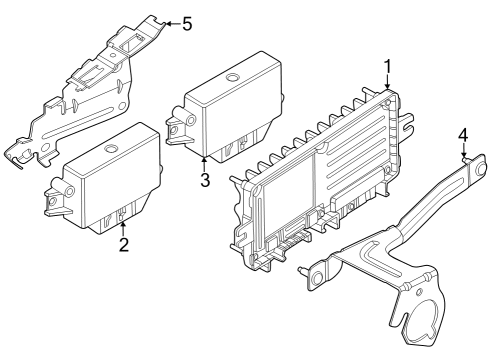 2023 BMW i7 CONTROL UNIT ULTRASONIC SENS Diagram for 66205A675D3