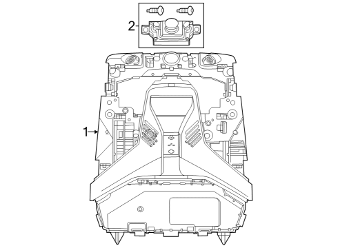 2024 BMW X1 Roof Function Center Diagram for 61315A76547