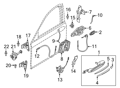 2021 BMW M5 DRIVE SOFT CLOSE AUTOMATIC L Diagram for 51215A36EC7