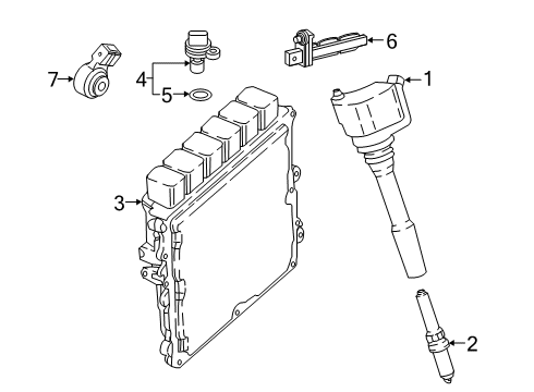 2024 BMW X3 M Basic Control Unit DME Diagram for 12145A53262