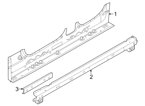 2025 BMW i4 REINFORCEMENT, ENTRY, LEFT Diagram for 41119625523