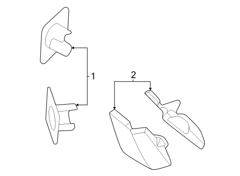 2025 BMW iX SET OF MOUNTS, FRONT PDC / P Diagram for 51115A3ADF6
