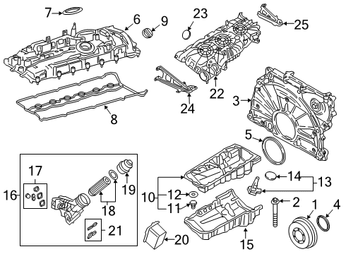 2021 BMW 540i xDrive OIL LEVELLING SENSOR Diagram for 12615A740A2