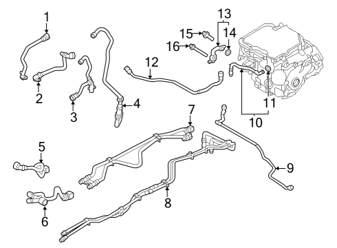 2024 BMW i7 HOSE CCU Diagram for 17128490272