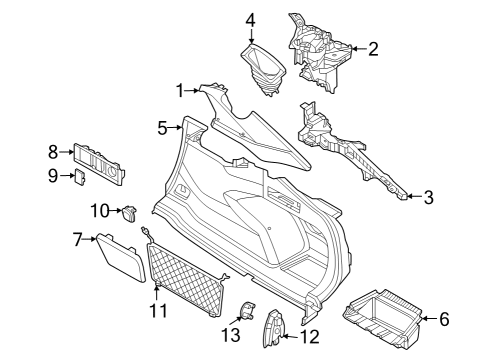 2025 BMW 430i Gran Coupe COVER, POWER DISTRIBUTION BO Diagram for 51475A3B100