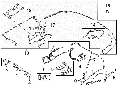 2021 BMW 230i SET OF STOPS Diagram for 54347421750