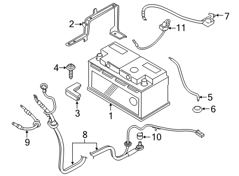 Battery, East Penn (Warranty) Diagram for 61217648317