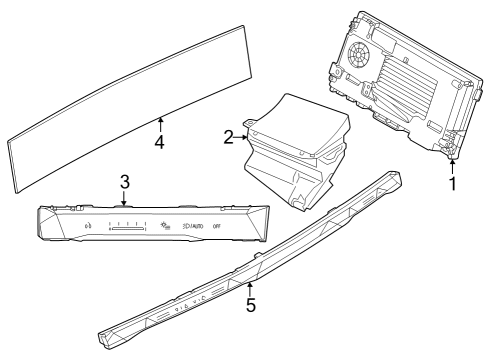 2023 BMW i7 LIGHT OPERATING UNIT Diagram for 61315A75679