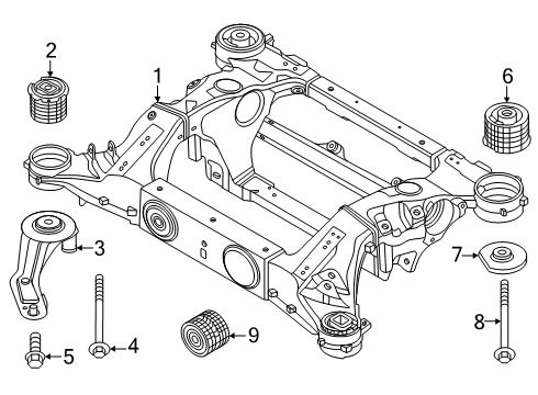 2025 BMW i5 Suspension Mounting - Rear Diagram 2