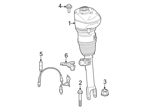 2023 BMW 740i AIR SPRING STRUT, FRONT RIGH Diagram for 37106892586