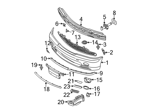 Cover, Air Duct, Primed Left Diagram for 51117890095