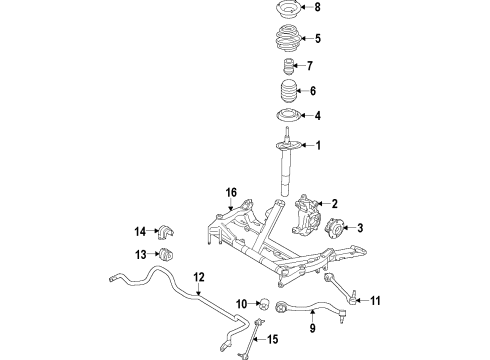 2024 BMW M2 Coil Spring Diagram for 31337888477