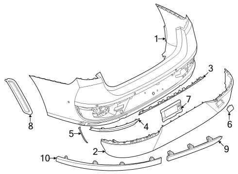 2024 BMW i7 REAR REFLECTOR RIGHT REAR Diagram for 63149878998