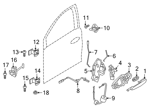 2024 BMW 330e Set Uniform Locking System (Code) Diagram for 51217401215