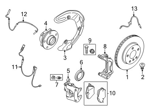 2025 BMW 228 xDrive Gran Coupe Brake Hose Front Diagram for 34308831099