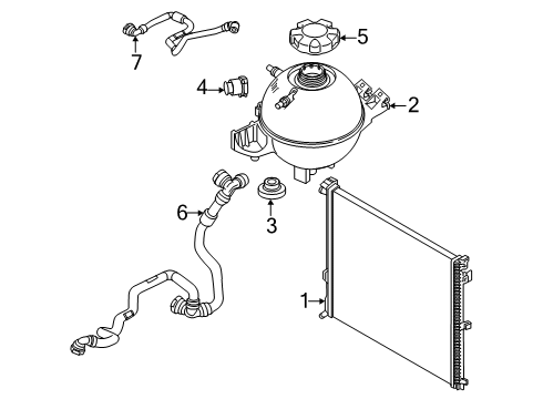 2025 BMW X3 HOSE SHUTOFF VALVE Diagram for 17125A2FDD2