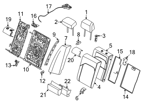 2025 BMW M5 TRIM, ISOFIX Diagram for 52205A53CD4