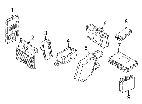 2021 BMW X3 M BODY DOMAIN CONTROLLER BDC Diagram for 61355A908E8