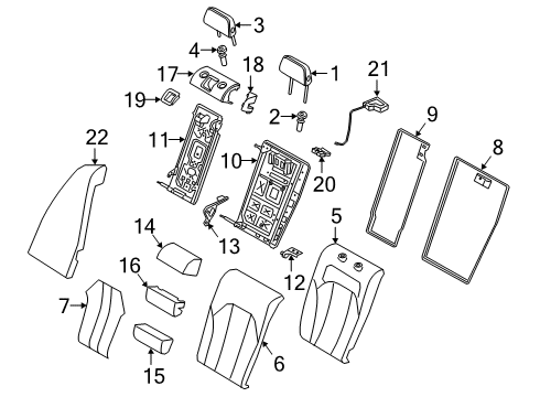 2024 BMW 330e TRIM FOR CONTROL, CENTER Diagram for 52207479142