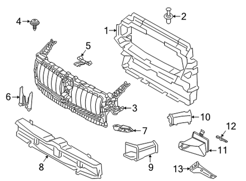 2024 BMW M440i xDrive AIR DUCT, BRAKE, WHEELHOUSIN Diagram for 51745A32064