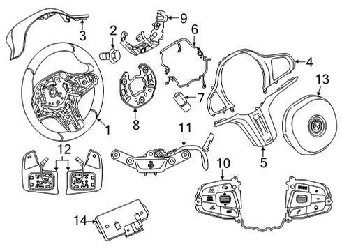 2021 BMW 228i xDrive Gran Coupe CONTROL UNIT FOR TOUCH DETEC Diagram for 32305A556D4