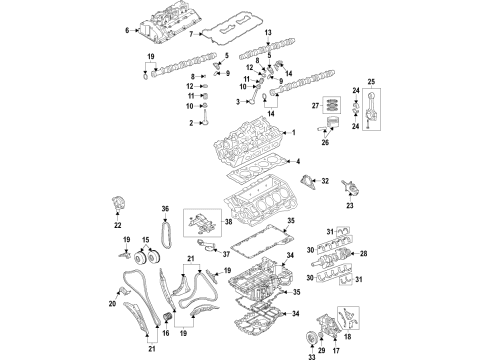 2022 BMW M550i xDrive RP POWER TRAIN Diagram for 11005A1D499