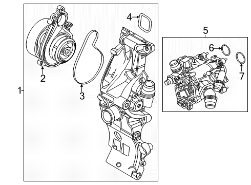 2024 BMW X2 Water Pump Diagram 3