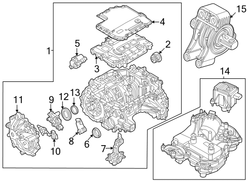2025 BMW i4 Supporting Bracket Diagram for 22118742123
