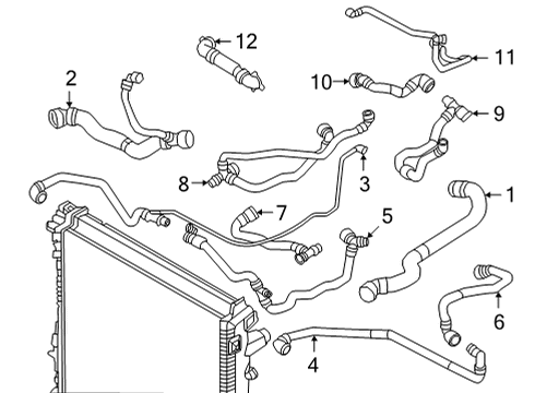 2023 BMW X5 M HOSE, CYLINDER HEAD-EXPANSIO Diagram for 17125A4E423