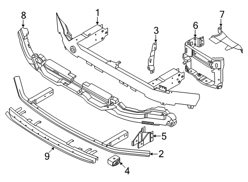 2025 BMW i5 Bumper & Components - Front Diagram 4