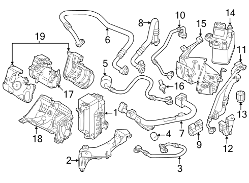 2022 BMW i4 REFRIGERANT LINE IWT Diagram for 64509474794