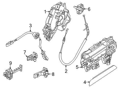 2025 BMW i5 Lock & Hardware Diagram 2