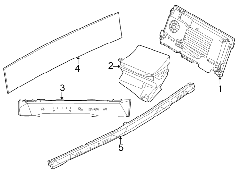 2024 BMW 740i TOUCH CONTROL BOX, INSTRUMEN Diagram for 61315B48ED8