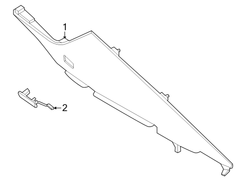 2025 BMW 750e xDrive C-PILLAR TRIM PANEL LEFT Diagram for 51439882053